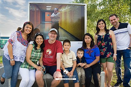Manfred Scheucher with some friends from Guatemala